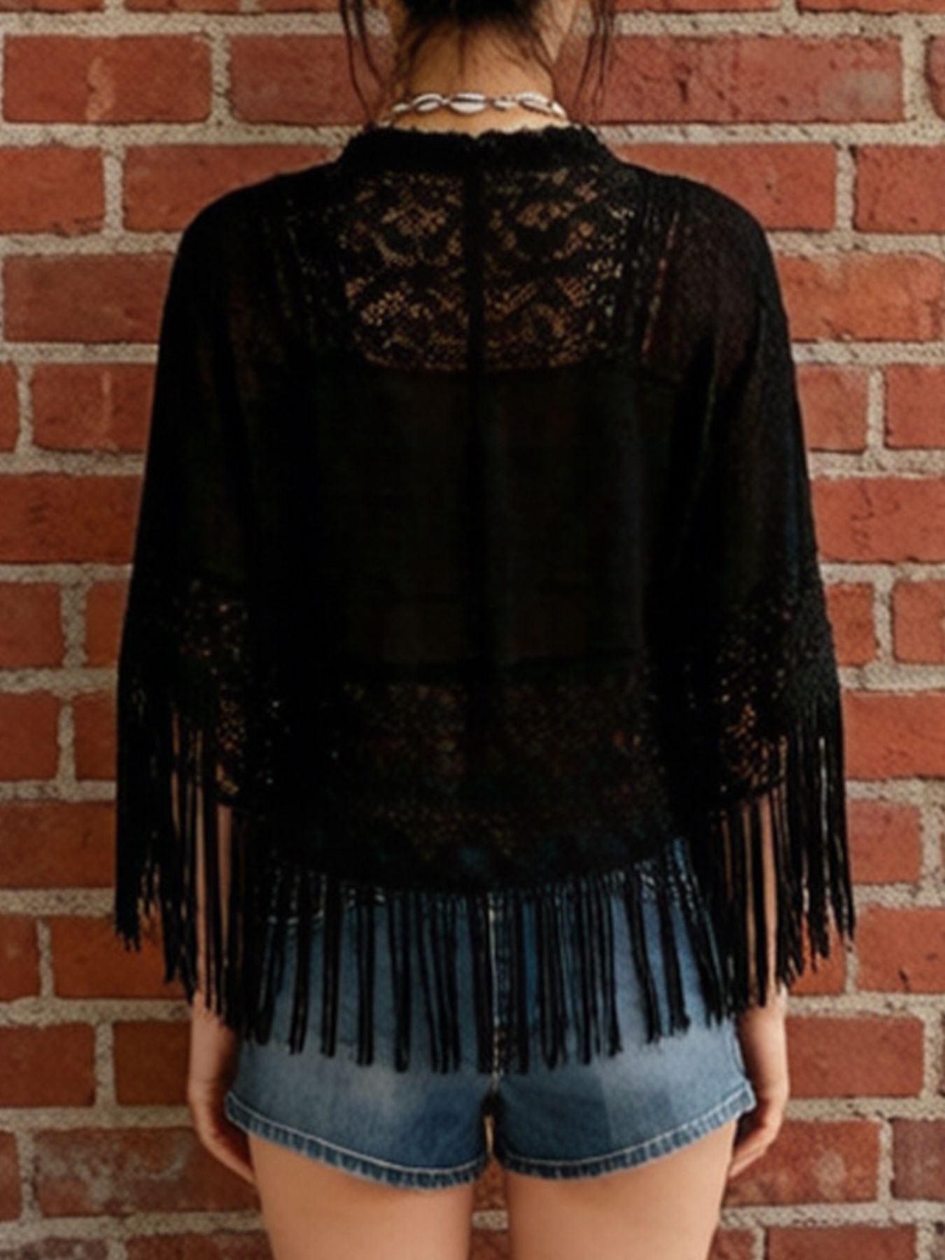 Lace Fringe Cover-Up
