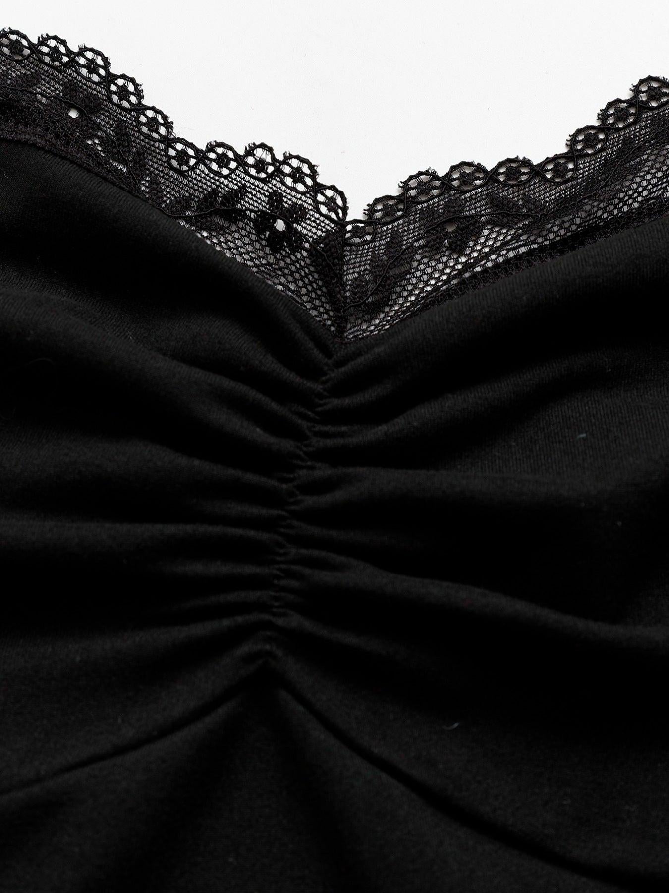 Lace Halter Neck Cami
