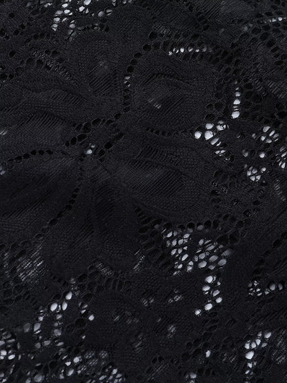 Lace Long Sleeve Bodycon Mini Dress