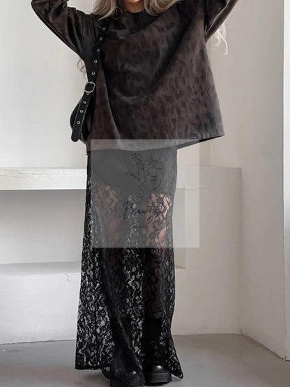 Lace Maxi Skirt