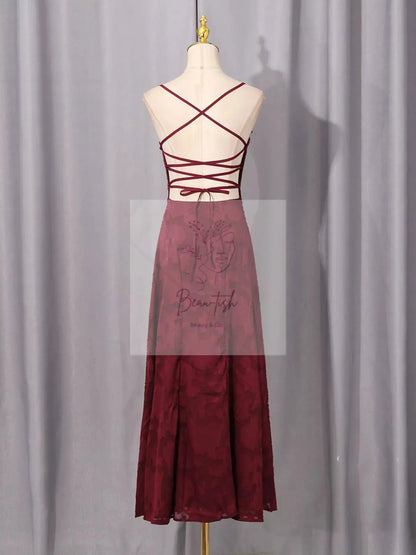 Lace Spaghetti Strap Maxi Dress