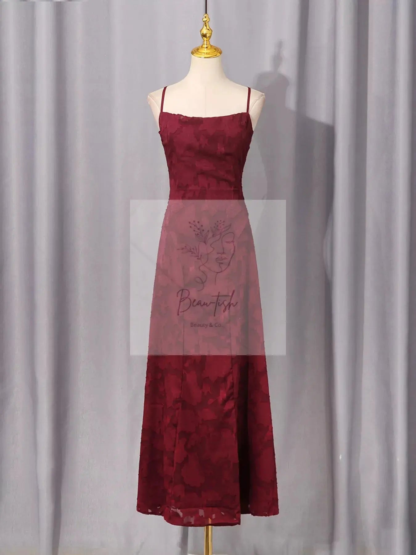 Lace Spaghetti Strap Maxi Dress