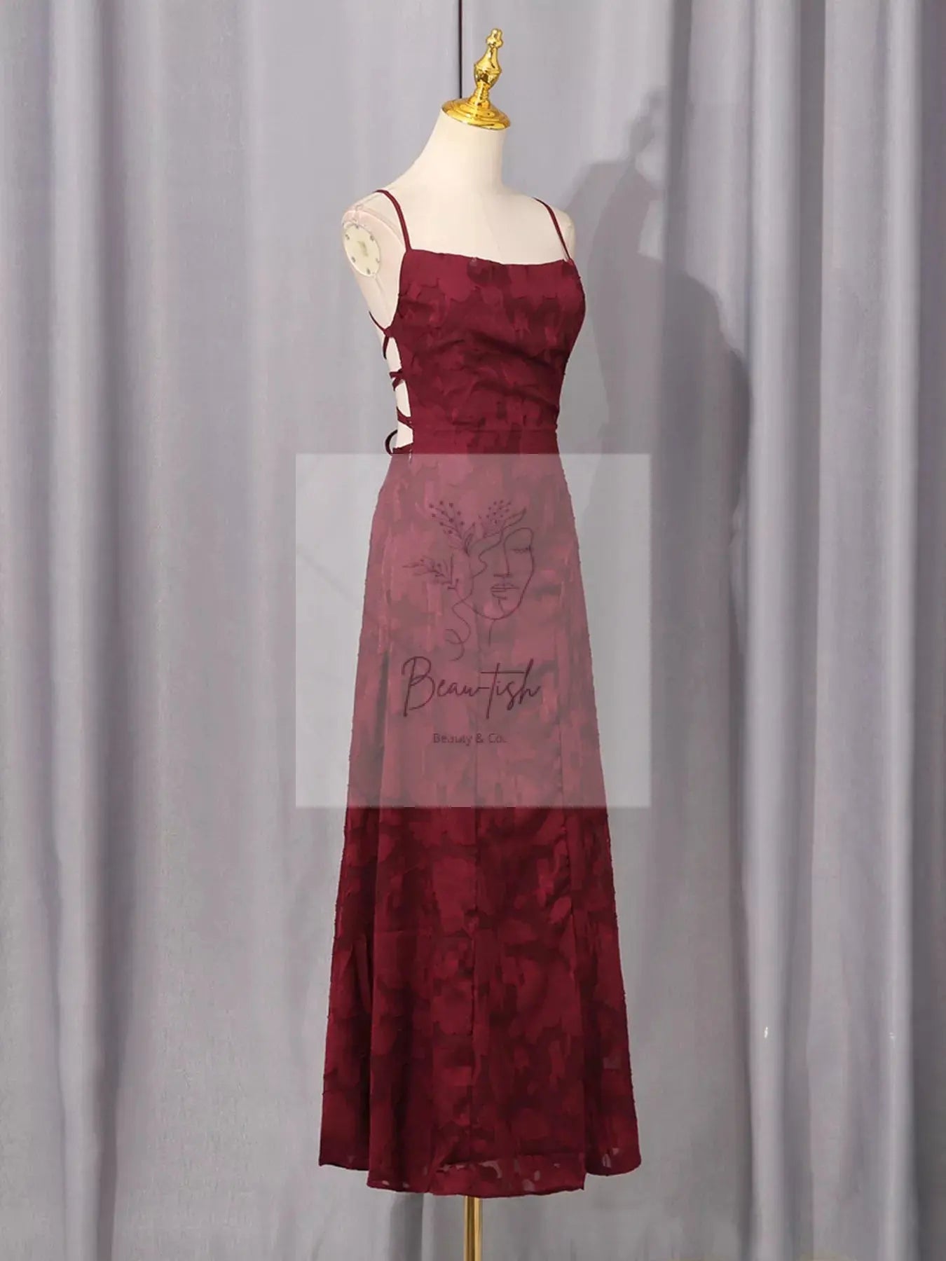 Lace Spaghetti Strap Maxi Dress