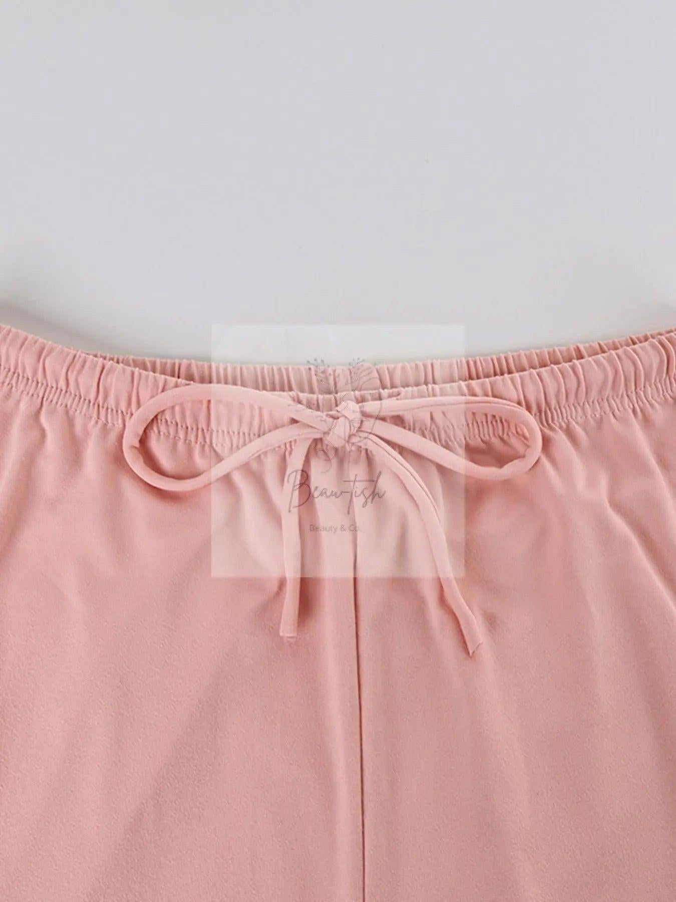 Lace Trim Cami & Pants Lounge Set