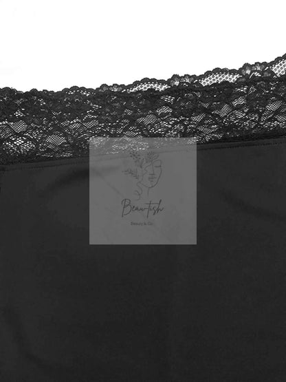 Lace Trim One Shoulder Bodysuit