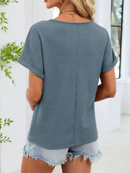 Lace Trim Short Sleeve T-Shirt