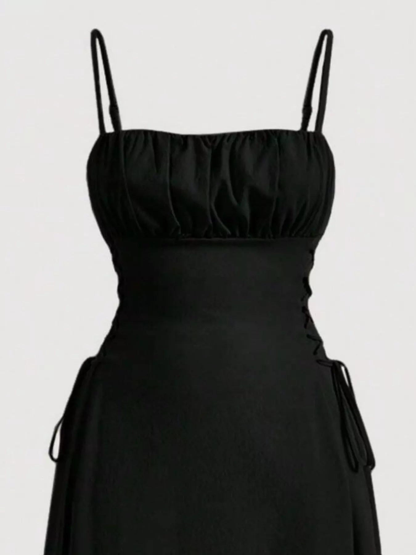 Lace-Up A-Line Cami Dress