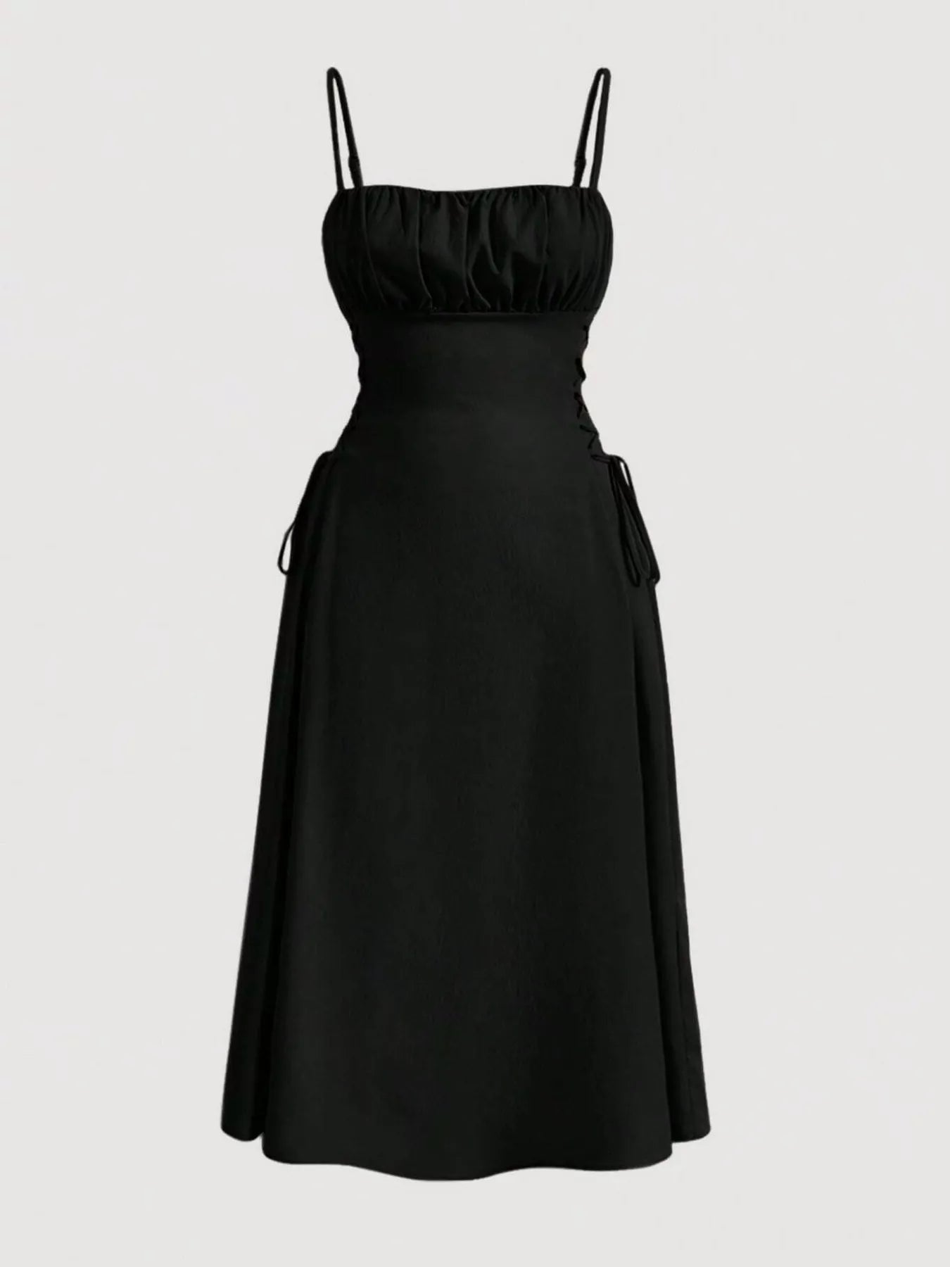 Lace-Up A-Line Cami Dress