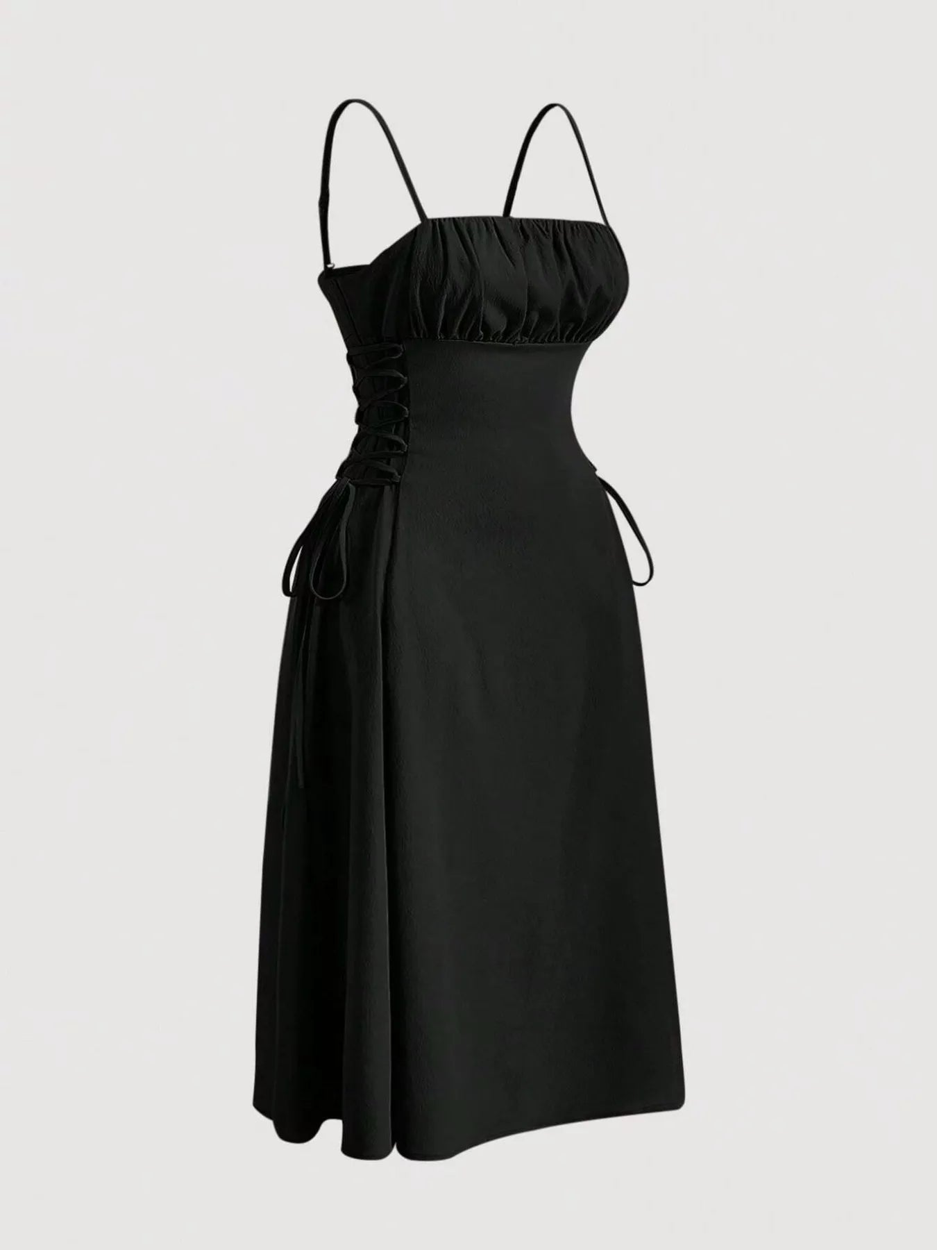 Lace-Up A-Line Cami Dress