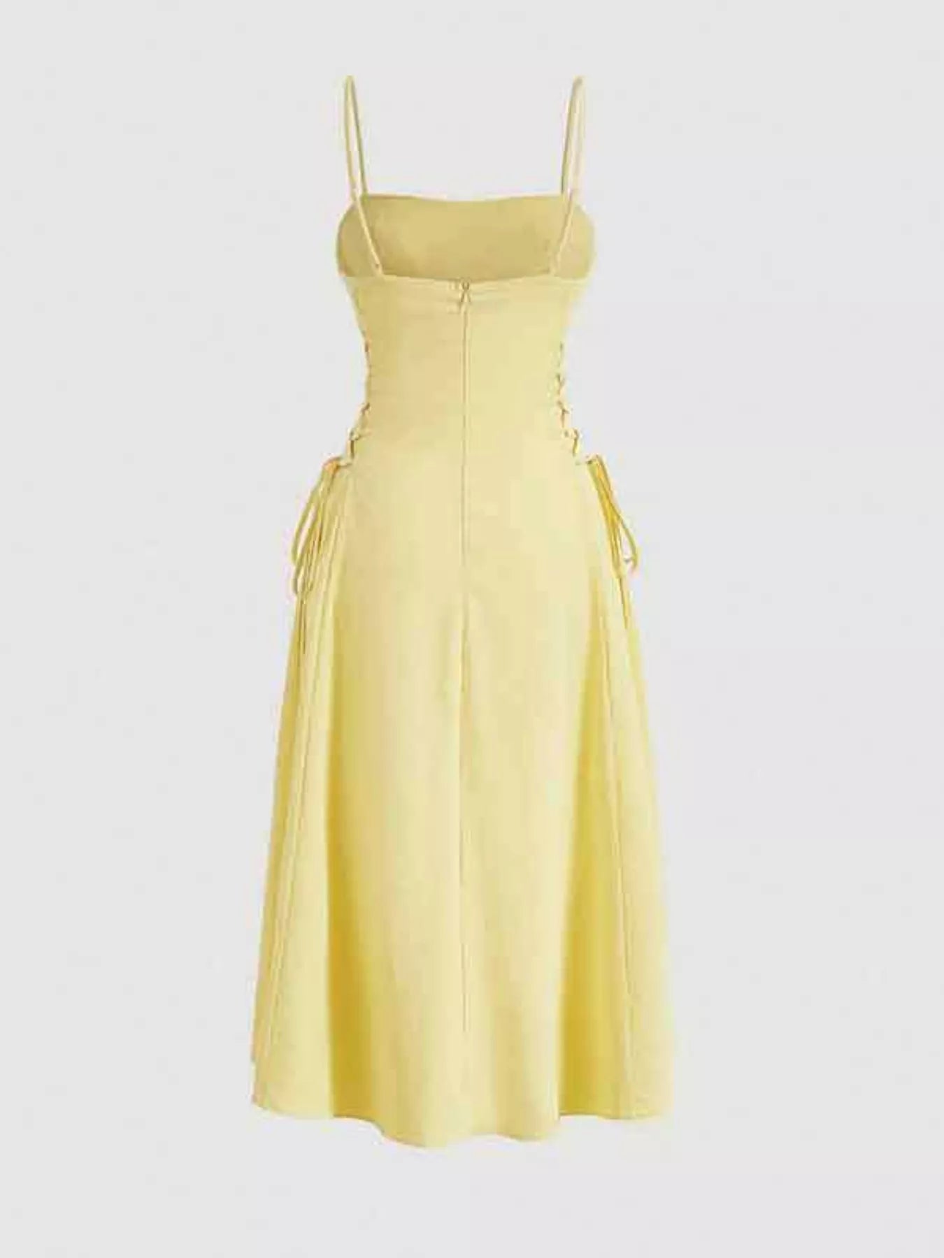 Lace-Up A-Line Cami Dress