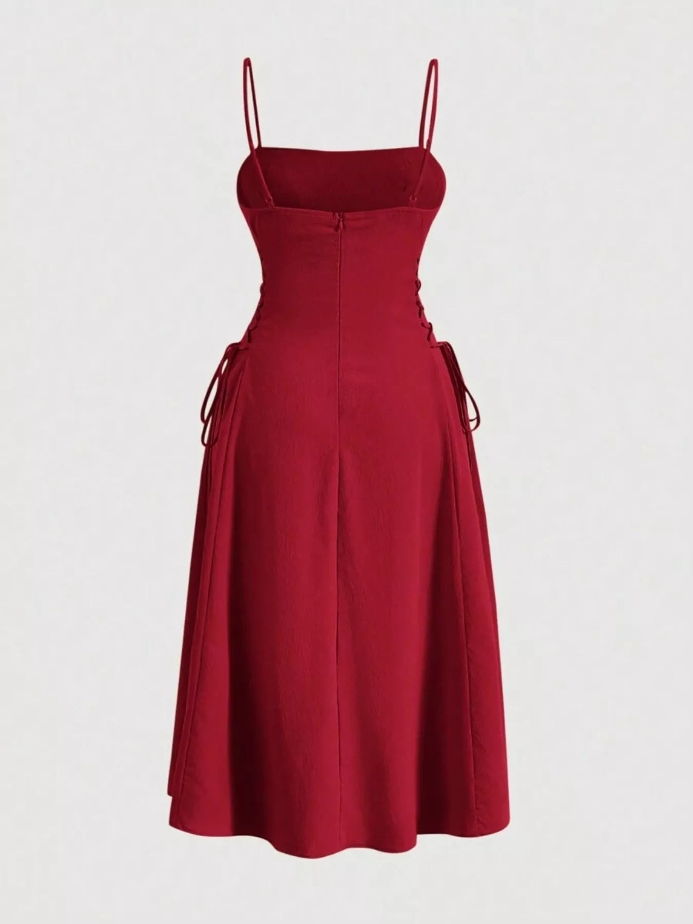 Lace-Up A-Line Cami Dress