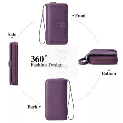 Leather Long Wallet