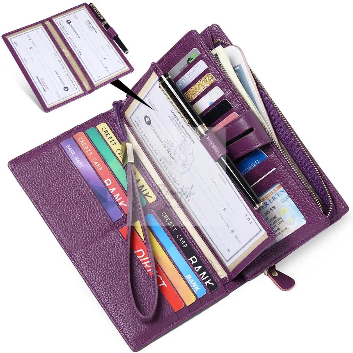 Leather Long Wallet