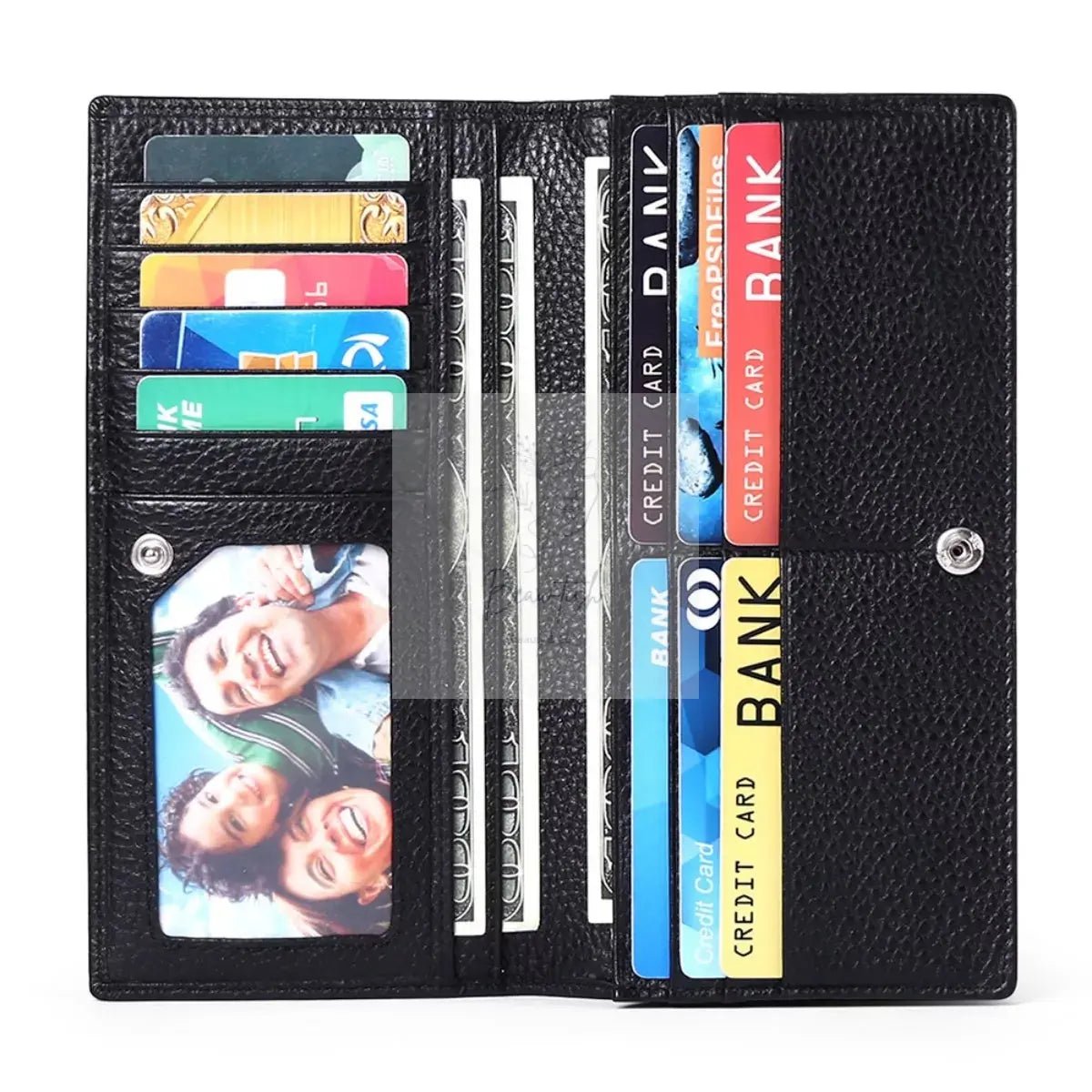 Leather Long Wallet