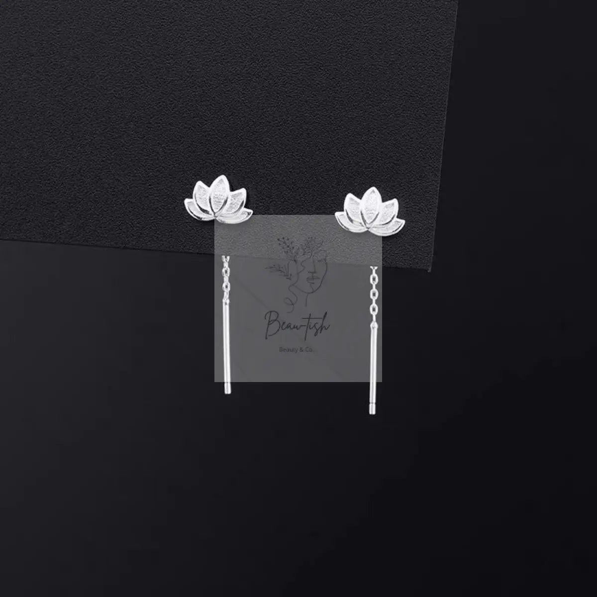 Lotus Drop Earrings