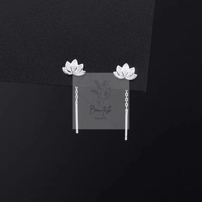 Lotus Drop Earrings