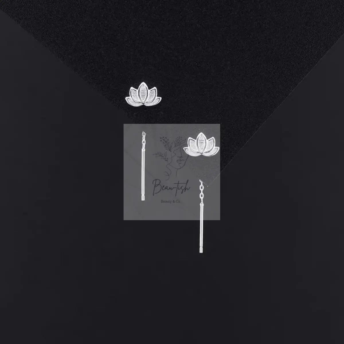 Lotus Drop Earrings