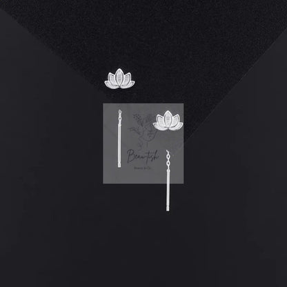 Lotus Drop Earrings