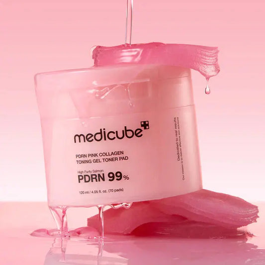 Medicube PDRN Pink Collagen Toning Gel Toner Pad (70 Pads) Beau-tish