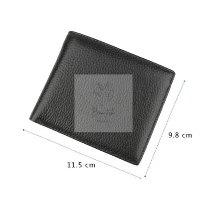 Men Leather Coin Wallet with Rfid Protection