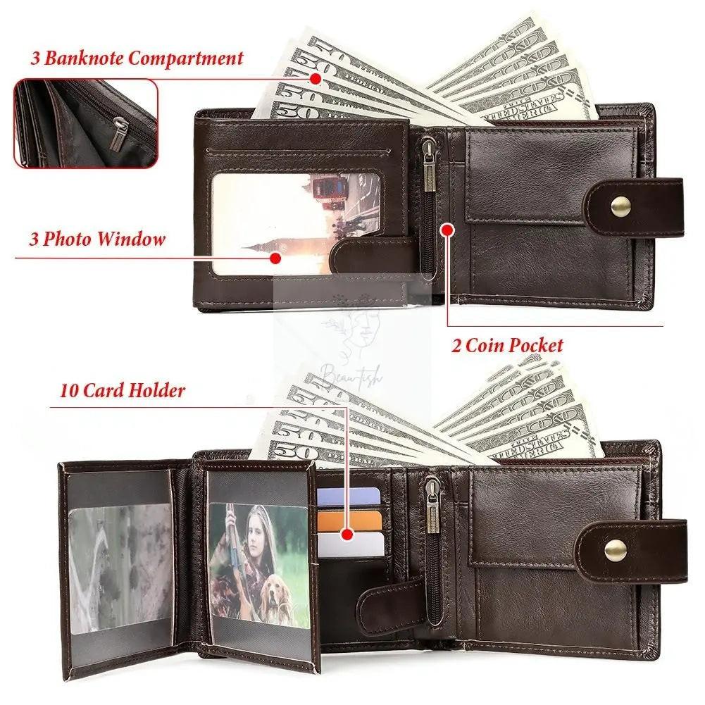 Men Multi-card Anti-magnetic Wallet - Compact Design