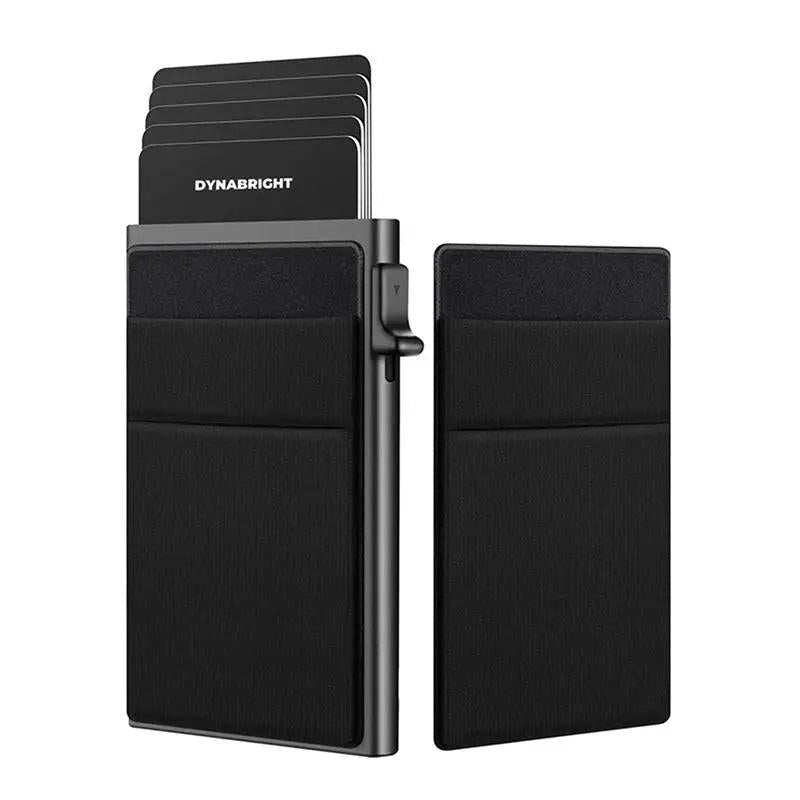 Men Slim Metal Rfid Blocking Wallet - Silver