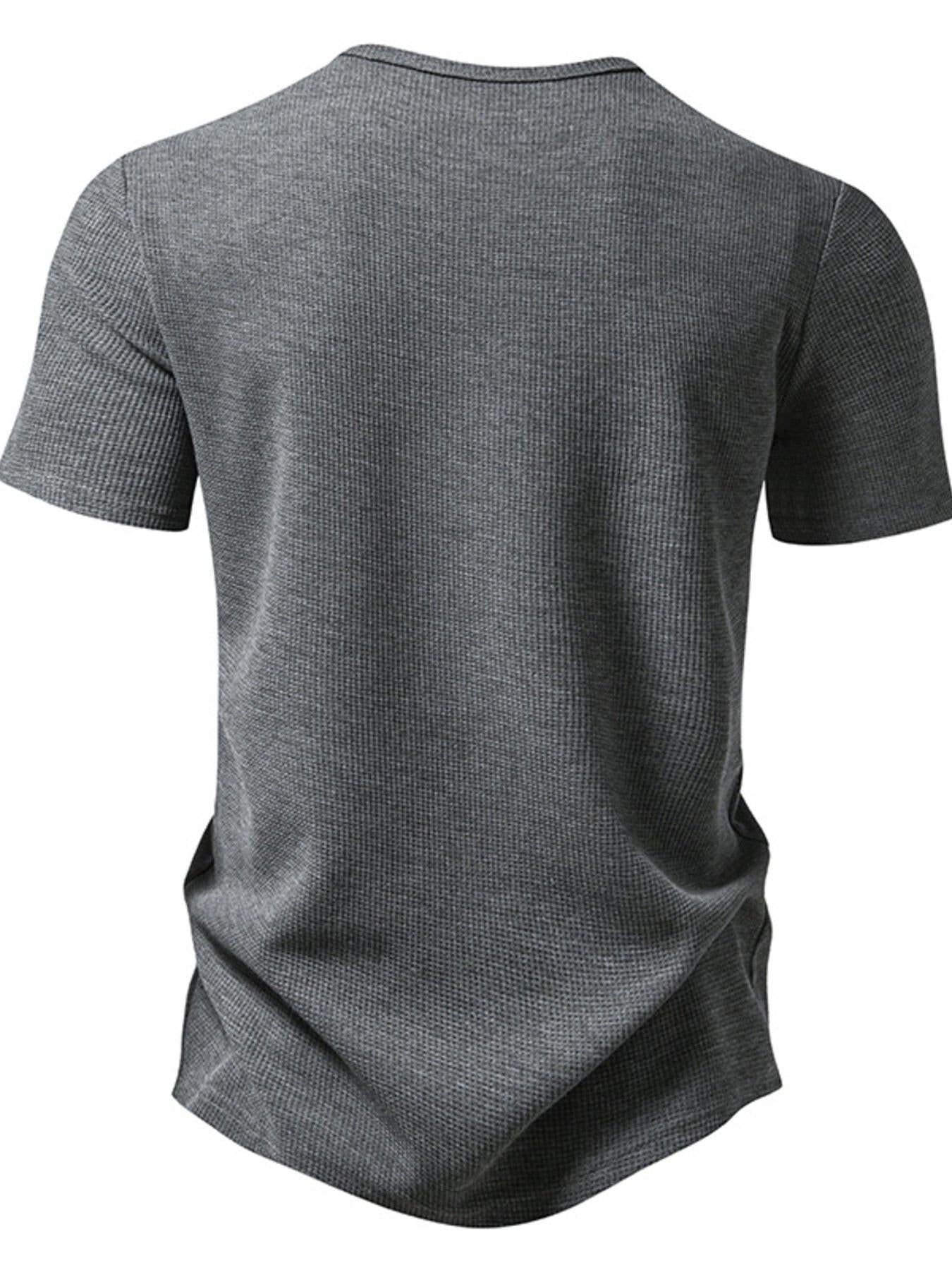 Men's Button Detail Short Sleeve T-Shirt