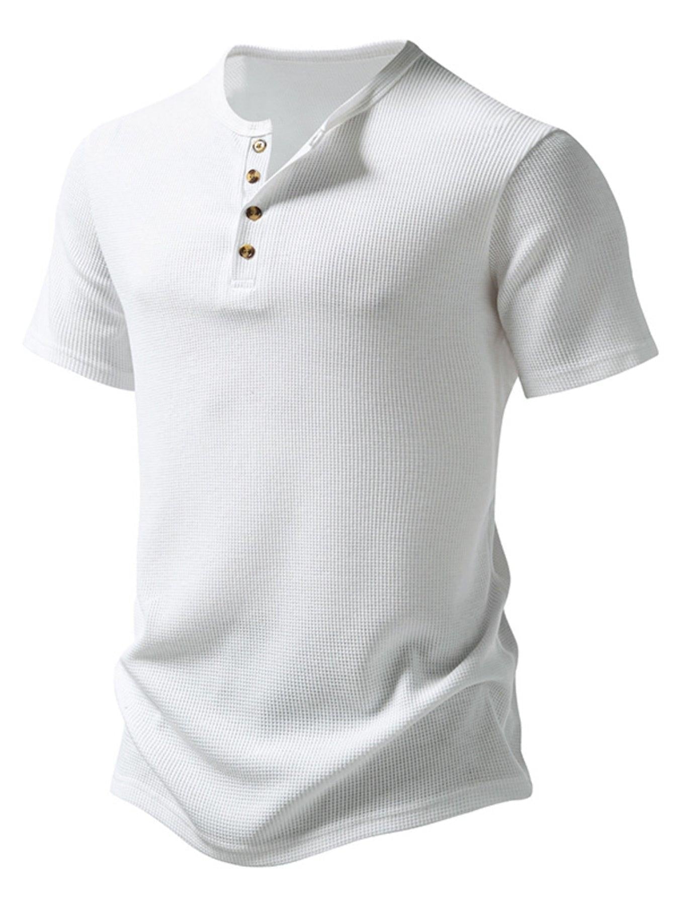 Men's Button Detail Short Sleeve T-Shirt