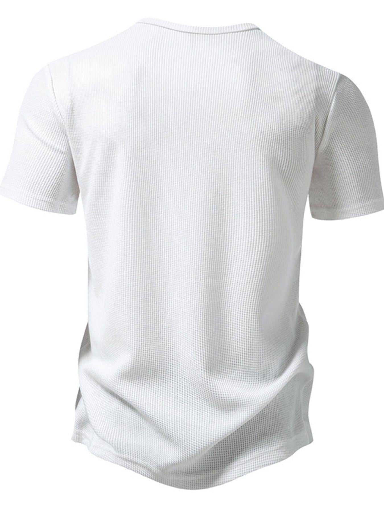 Men's Button Detail Short Sleeve T-Shirt