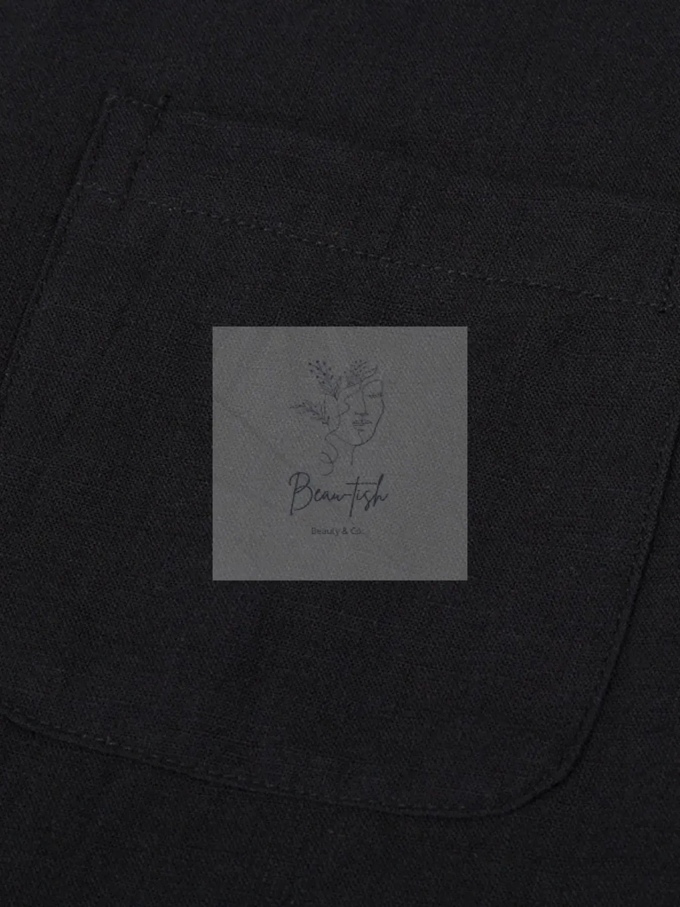 Men's Button - Down Shirt with Gingham Contrast