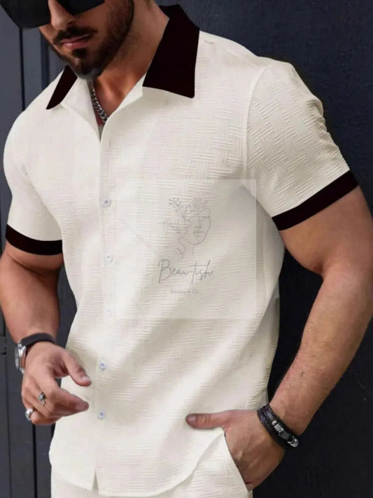 Men's Button Up Short Sleeve Shirt