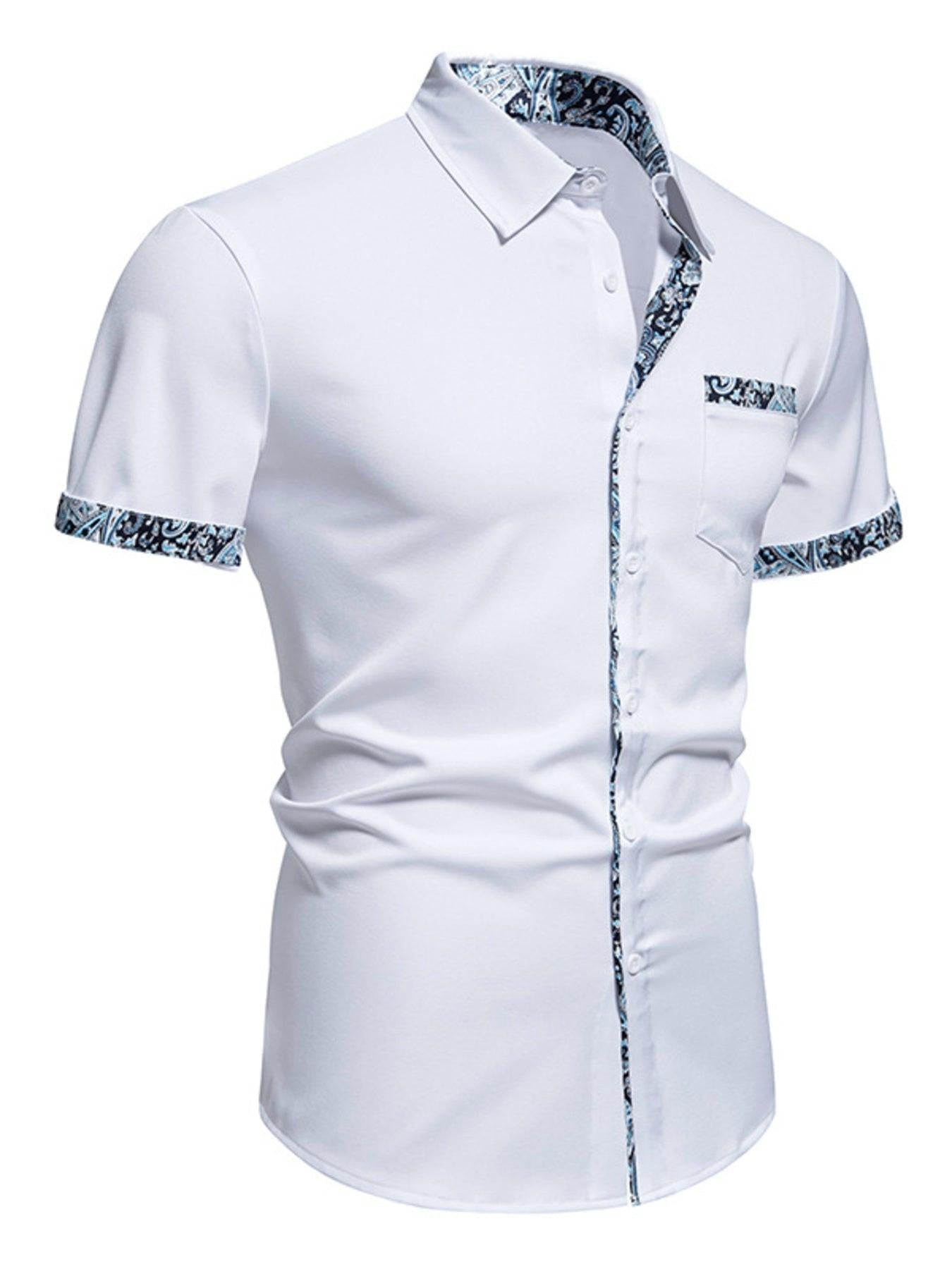 Men's Button Up Short Sleeve Shirt