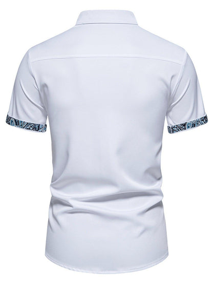 Men's Button Up Short Sleeve Shirt