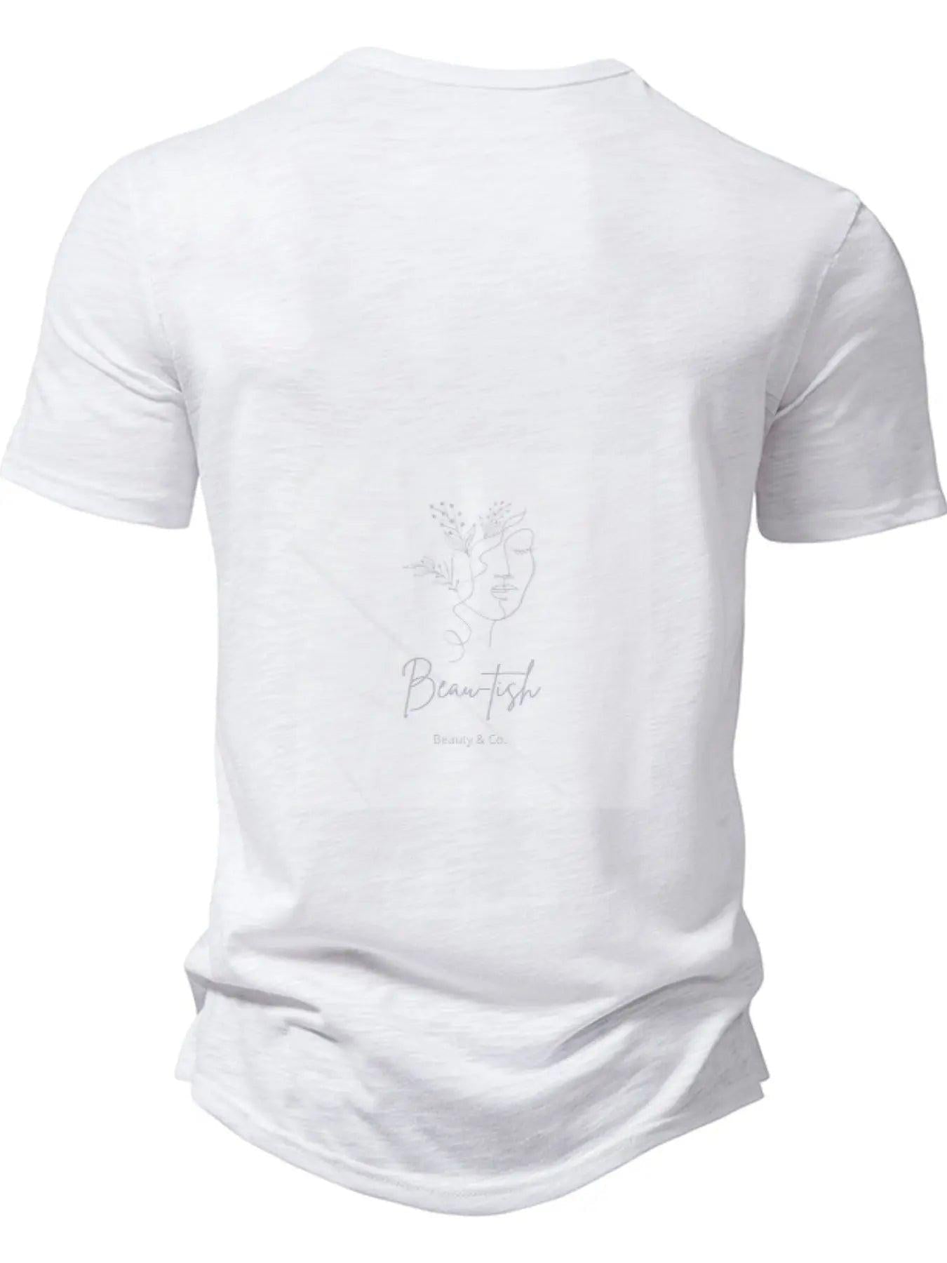 Men's Casual Button Detail T-Shirt