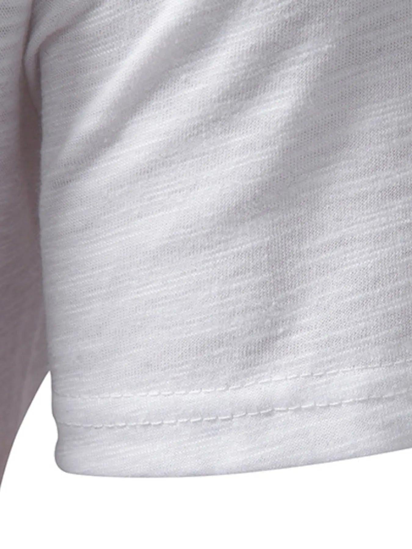 Men's Casual Button Detail T-Shirt