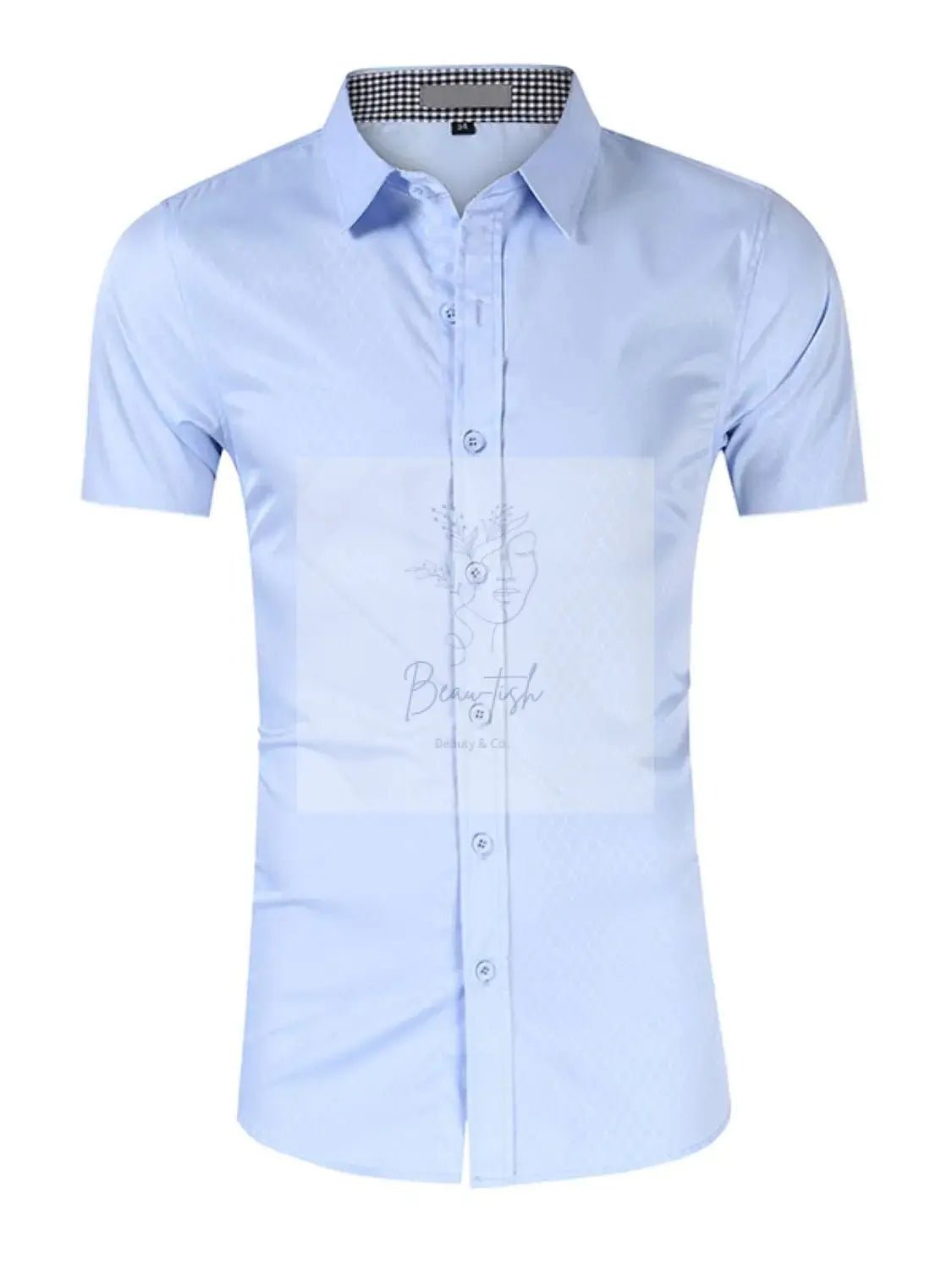 Men's Collared Neck Short Sleeve Shirt