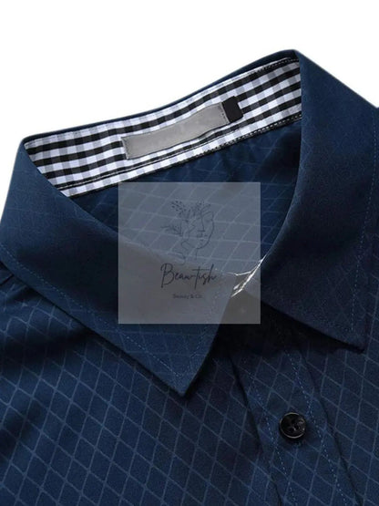 Men's Collared Neck Short Sleeve Shirt