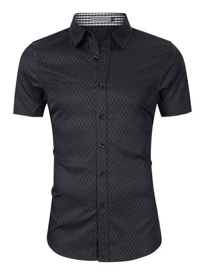 Men's Collared Neck Short Sleeve Shirt
