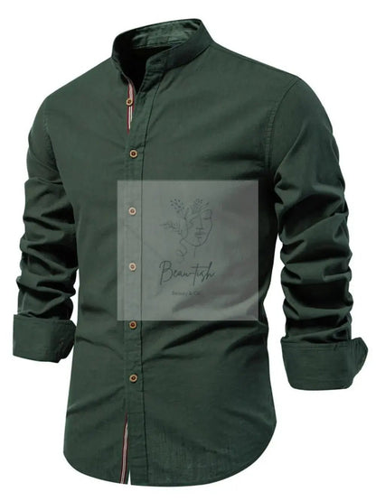 Men's Full Size Button Down Embroidered Shirt Plus Size