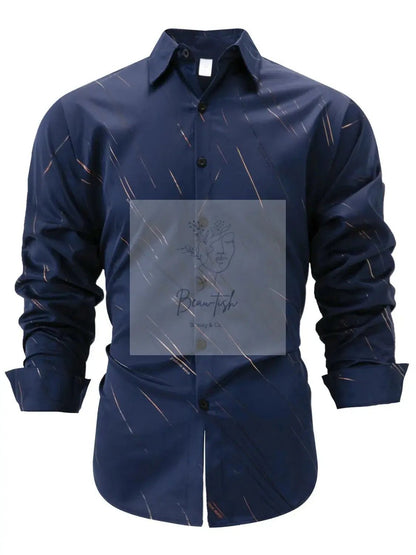 Men's Full Size Button Up Long Sleeve Shirt Plus Size