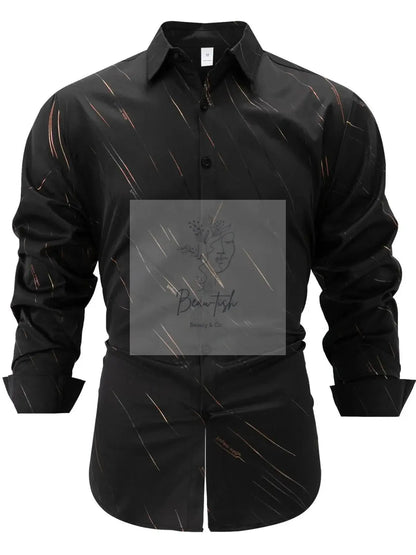 Men's Full Size Button Up Long Sleeve Shirt Plus Size
