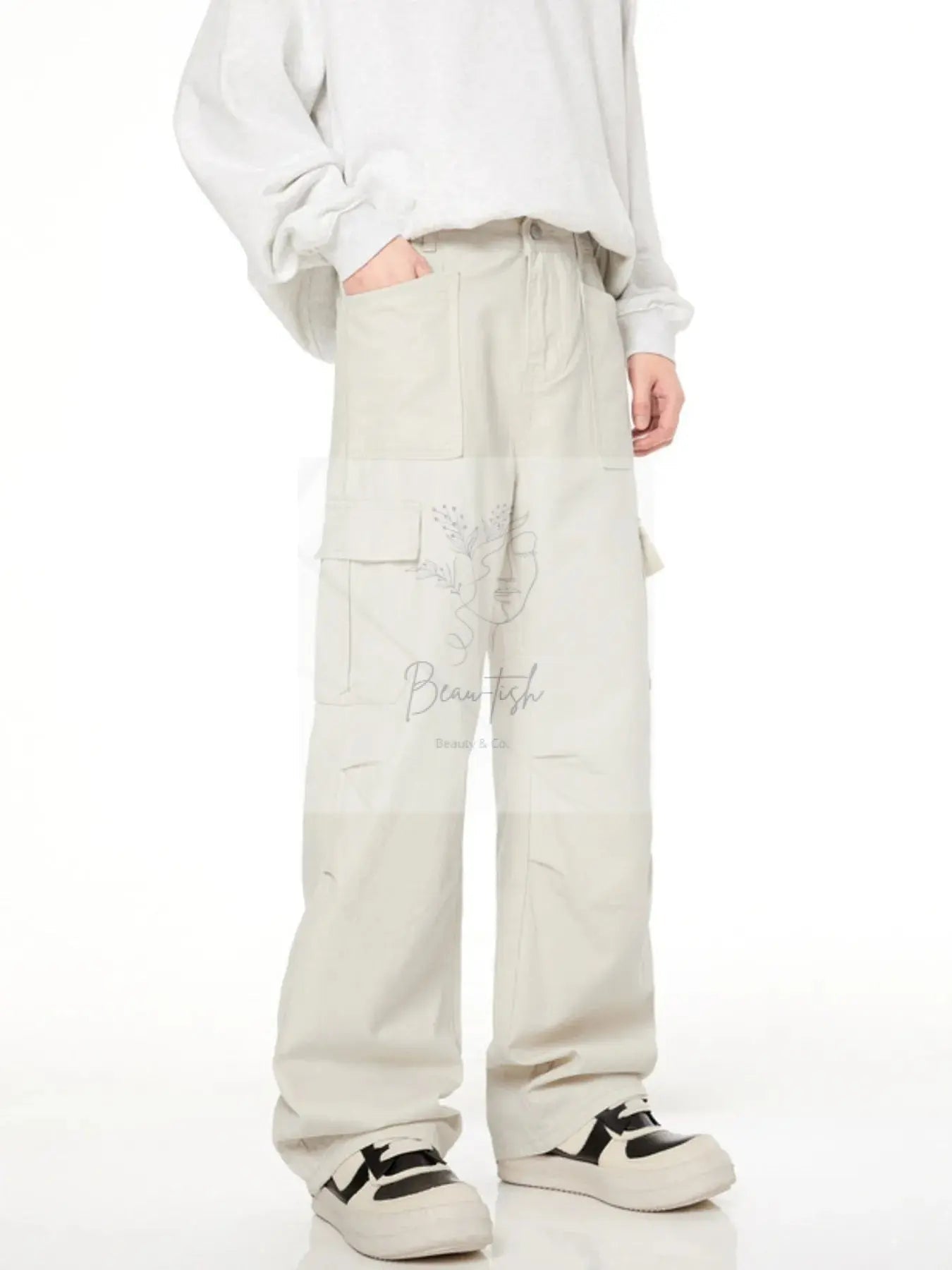 Men's Full Size Loose Fit Cargo Pants Plus Size