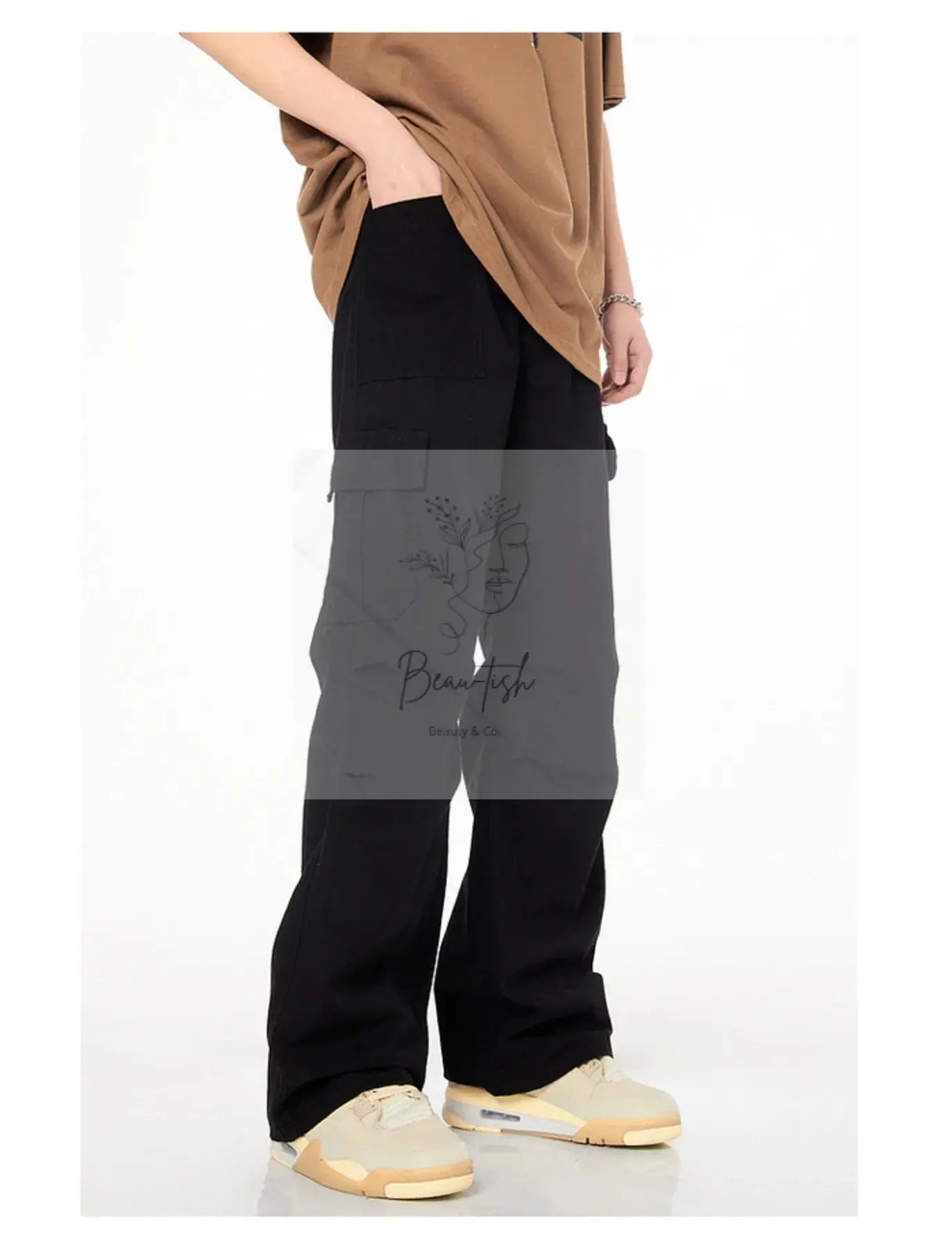 Men's Full Size Loose Fit Cargo Pants Plus Size