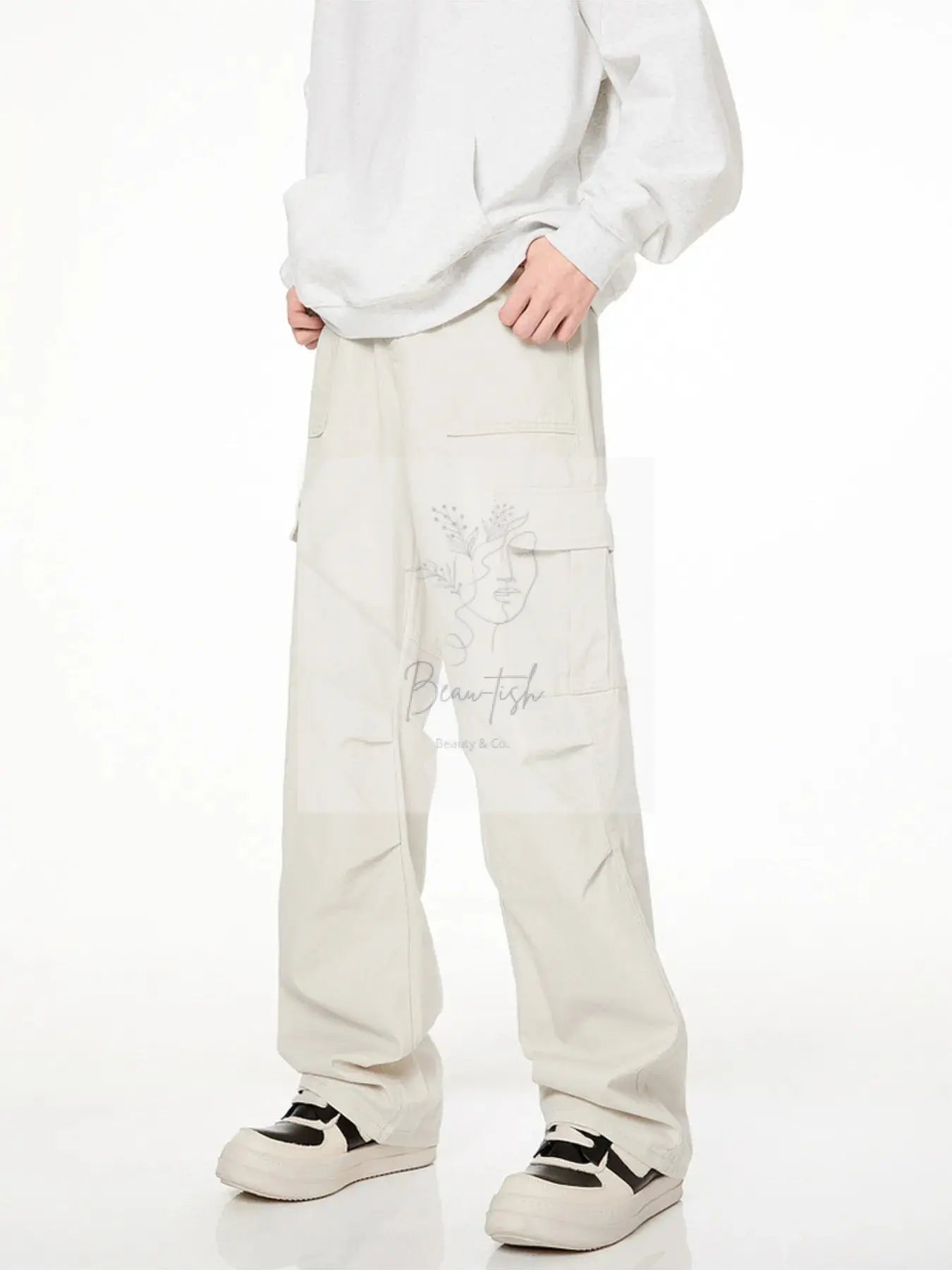 Men's Full Size Loose Fit Cargo Pants Plus Size