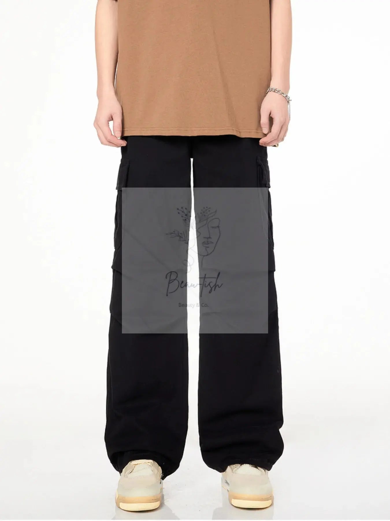 Men's Full Size Loose Fit Cargo Pants Plus Size