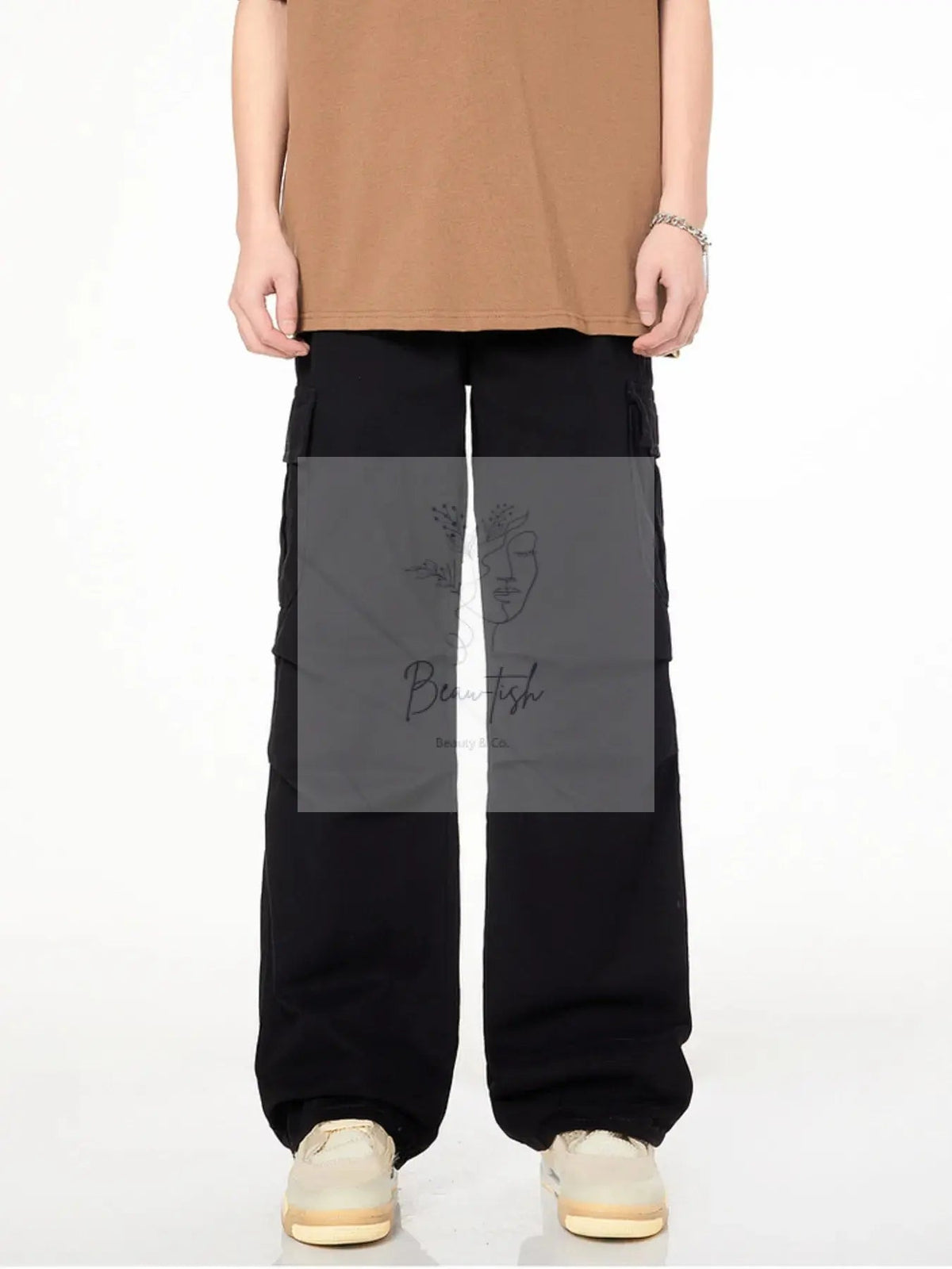 Men's Full Size Loose Fit Cargo Pants Plus Size