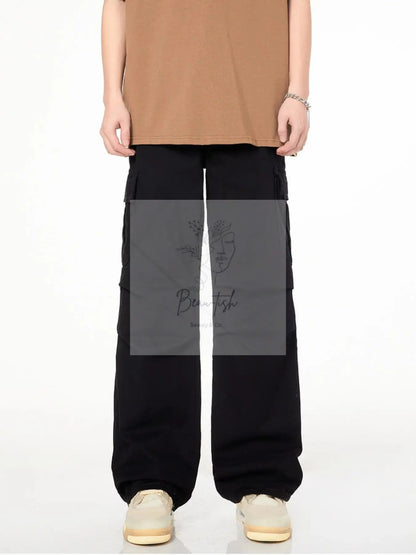 Men's Full Size Loose Fit Cargo Pants Plus Size