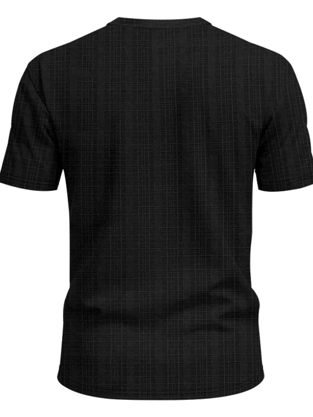 Men's Full Size Notched Short Sleeve T-Shirt Plus Size