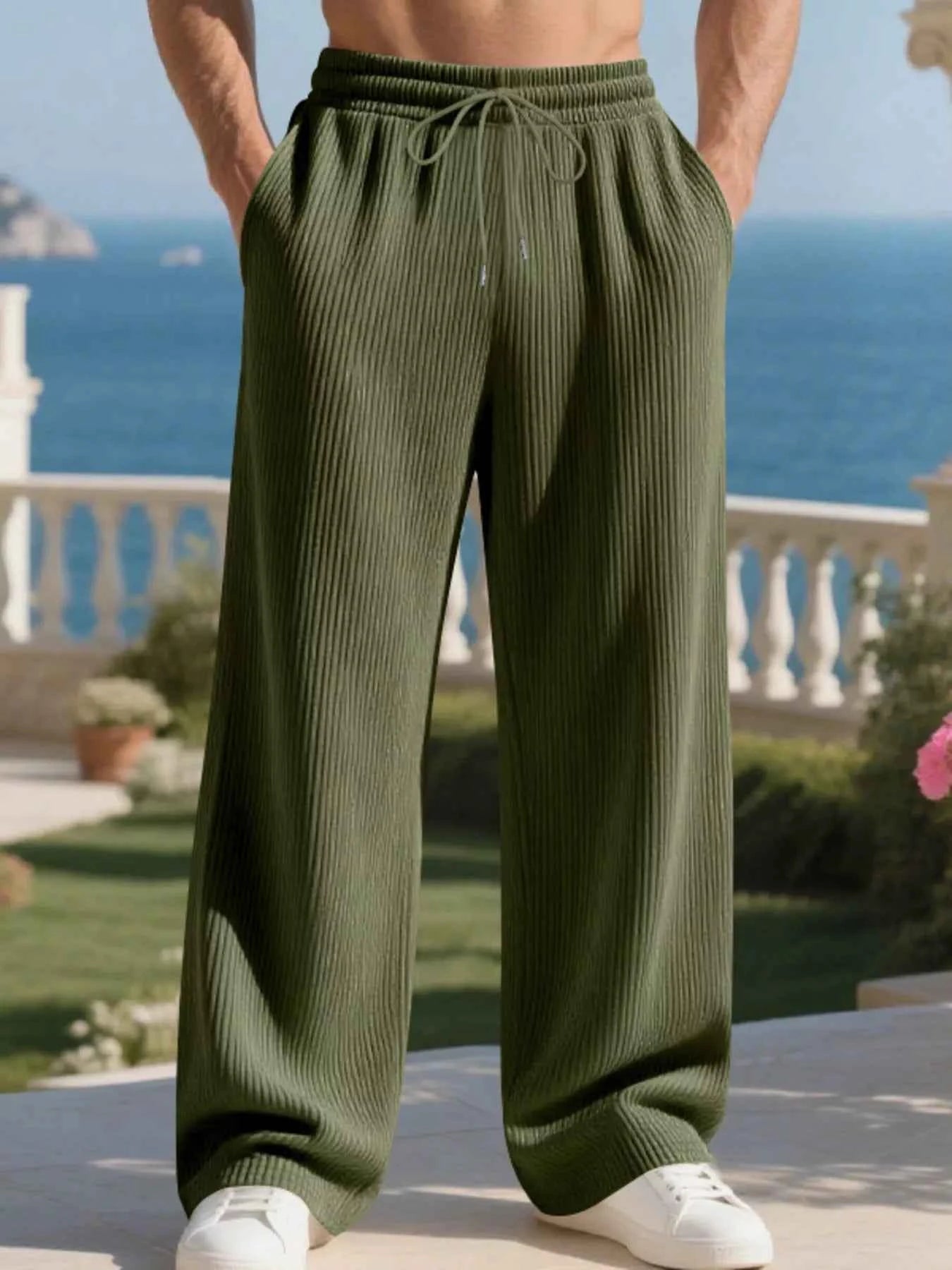 Relaxed Drawstring Pants