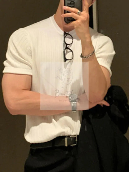 Men's Full Size Round Neck Short Sleeve T-Shirt Plus Size